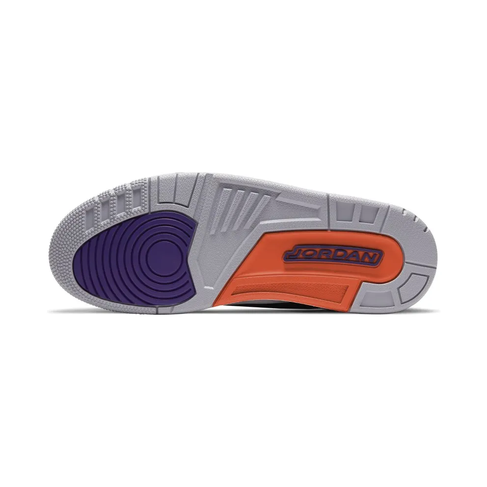Jordan 3 Retro Black Court Purple Black/Cement Grey-White-Court Purple (CT8532-050)