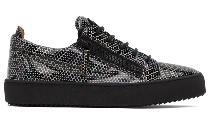 Giuseppe Zanotti Black Iridescent Frankie Sneakers (RU20005-92902)