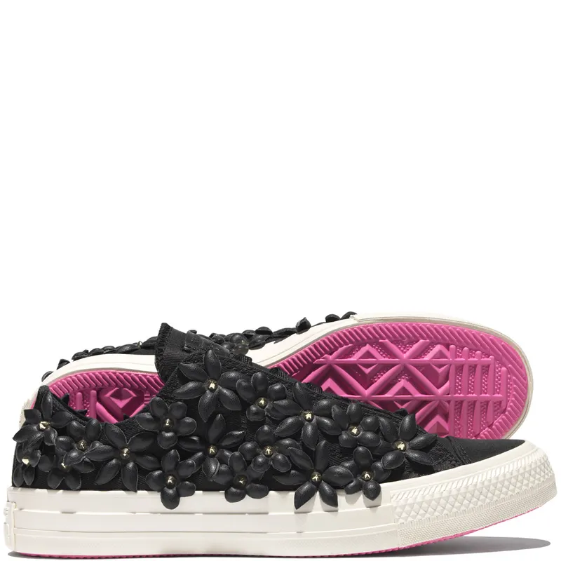 Converse Chuck Taylor All Star Classic OX Black (W) Black/White Bright Pink (554863C)