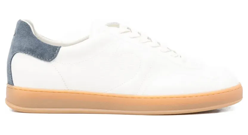 Tagliatore mit Wildledereinsätzen aus strukturiertem Leder “White” (LAUREL2JHNE26DOBIANCO)