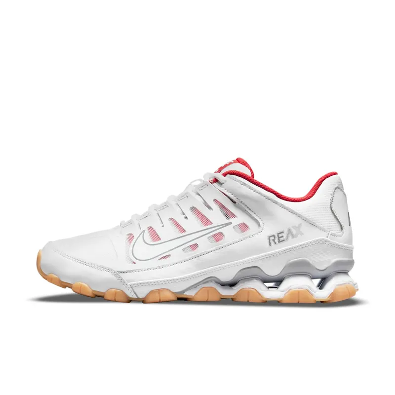 Nike Reax 8 TR “White Wolf Grey Chile Red” (621716-103)