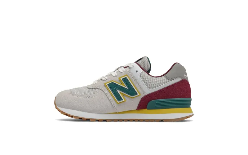 New Balance Kids Grey & Burgundy 574 Little Kids (PC574PR1)