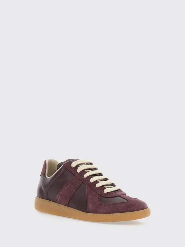 Maison Margiela Replica Bicolor Leather and Suede Low-Top Brown (S58WS0109P1895T5081)
