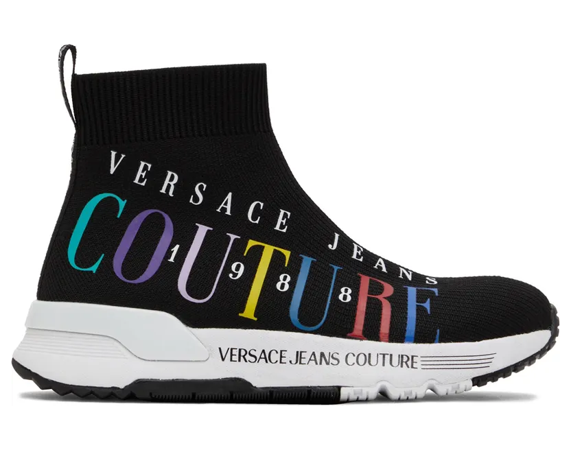Versace Jeans Couture White Dynamic Logo Sneakers (E72VA3SA2EZS016)