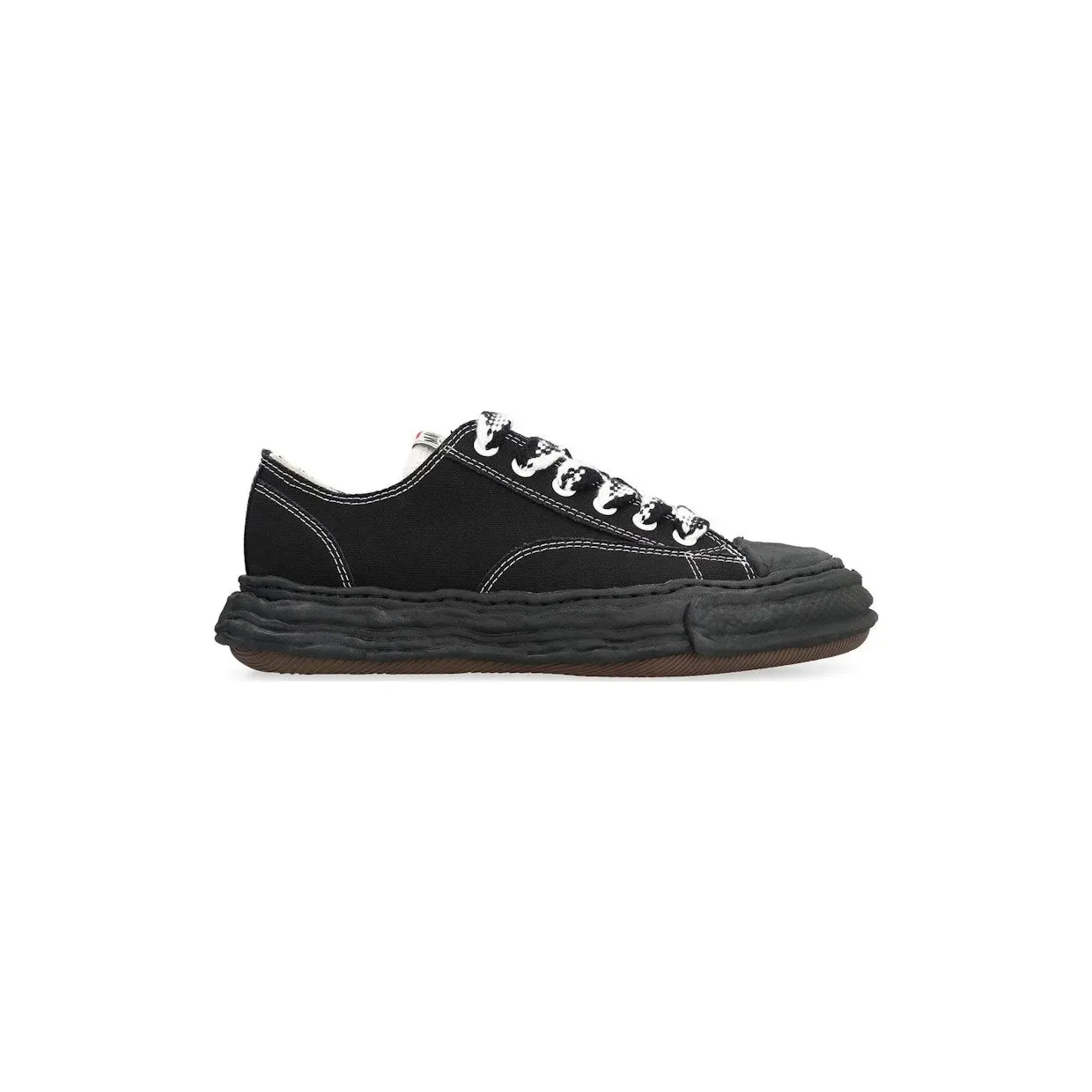 Maison Mihara Yasuhiro Peterson 23 OG Sole Canvas Low Black White Checkered Laces (A12FW707)
