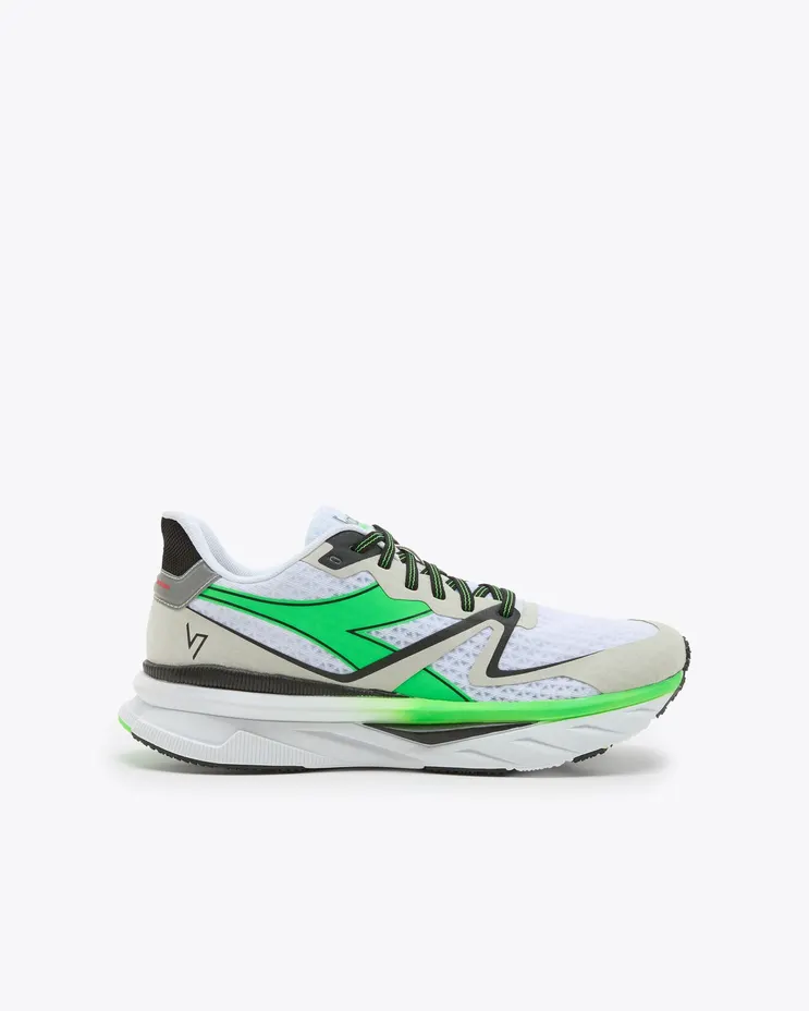 Diadora Atomo V7000 White Green Fluo Black (101.179073 C6030)