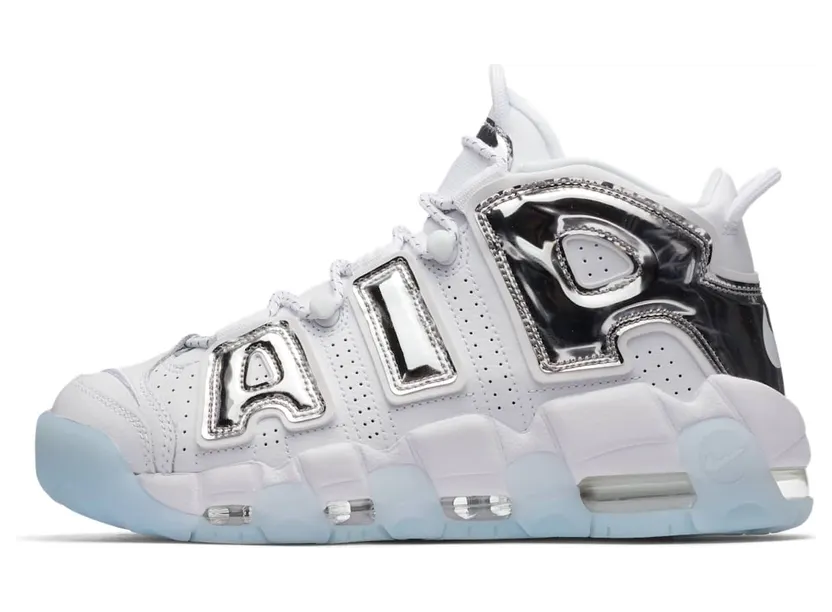 Nike Air More Uptempo Chrome White (W)