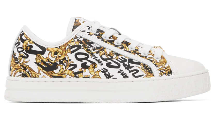 Versace Jeans Couture White Court 88 Sneakers (E73VA3SK2EZP150)