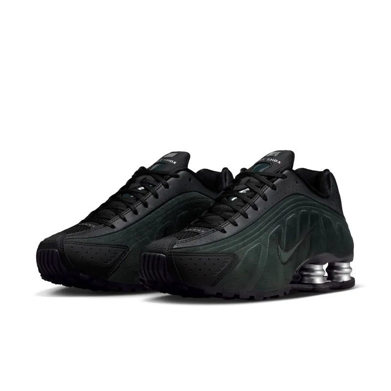Nike Shox R4 Black Silver Seaweed (HQ7739-002)