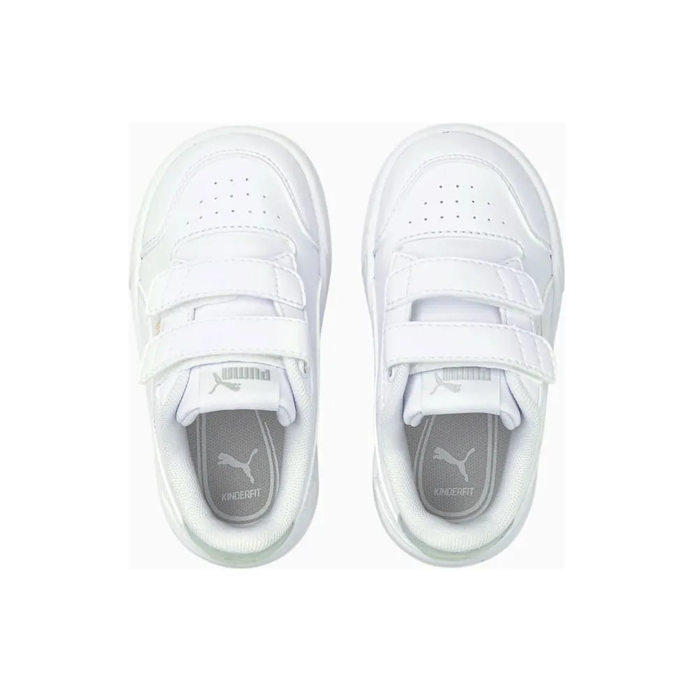 PUMA Shuffle V Babies’ White/Gray Violet/Gold (375690-01)