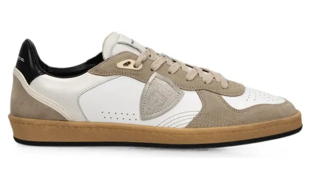 Philippe Model Logo-patch Panelled “White/Neutrals” (PGLU VD05)