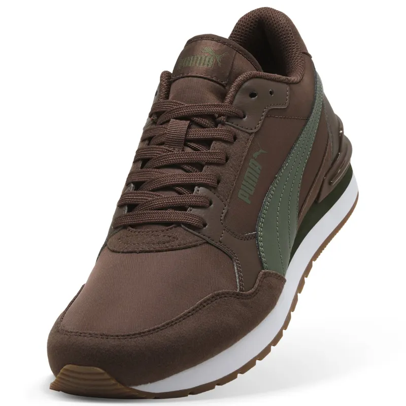 Puma ST Runner v4 Nylon “Chestnut Brown / Moss Veil / Puma White / Gum” (399069_29)