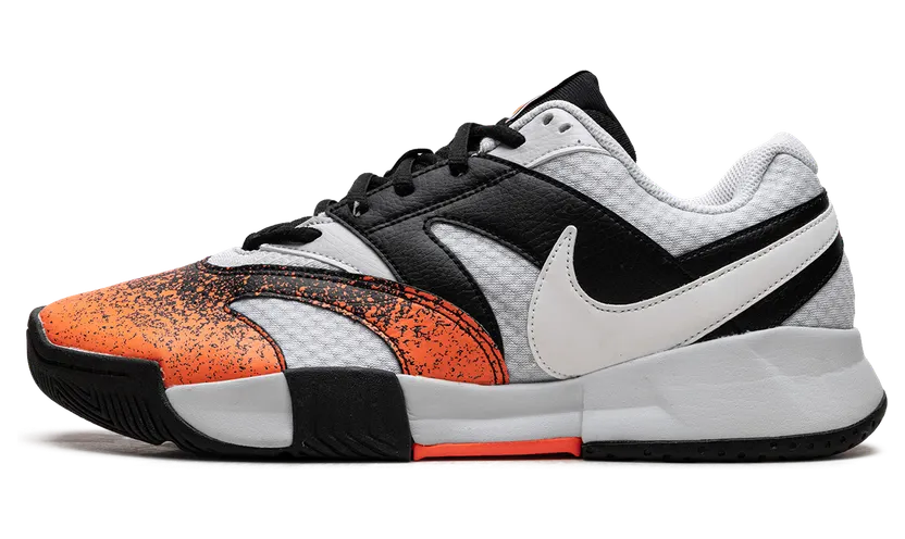 Nike Court Lite 4 Premium “Pure Platinum Black Hyper Crimson White” (FQ8718-002)