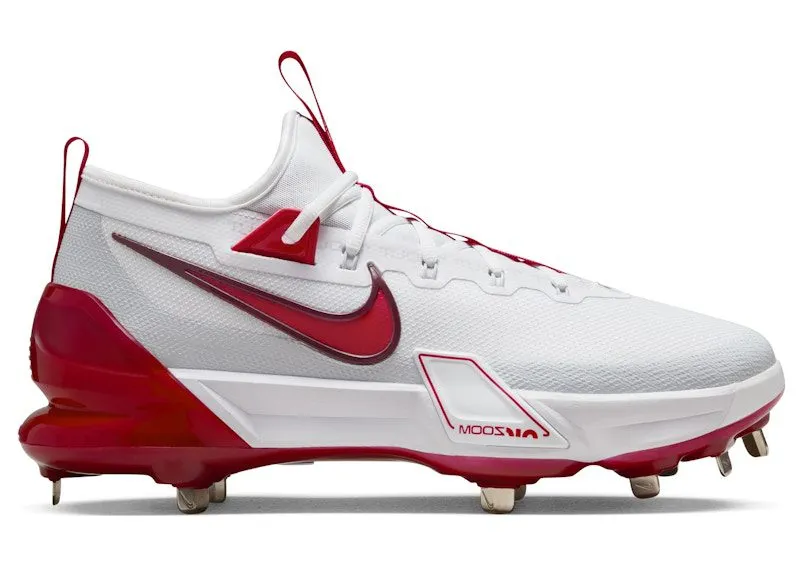 Nike Force Zoom Trout 9 Elite White Pure Platinum Team Red University Red (FB2906-101)
