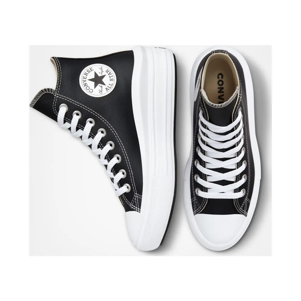 Converse Chuck Taylor All Star Move Platform Foundational Leather Black/White/White