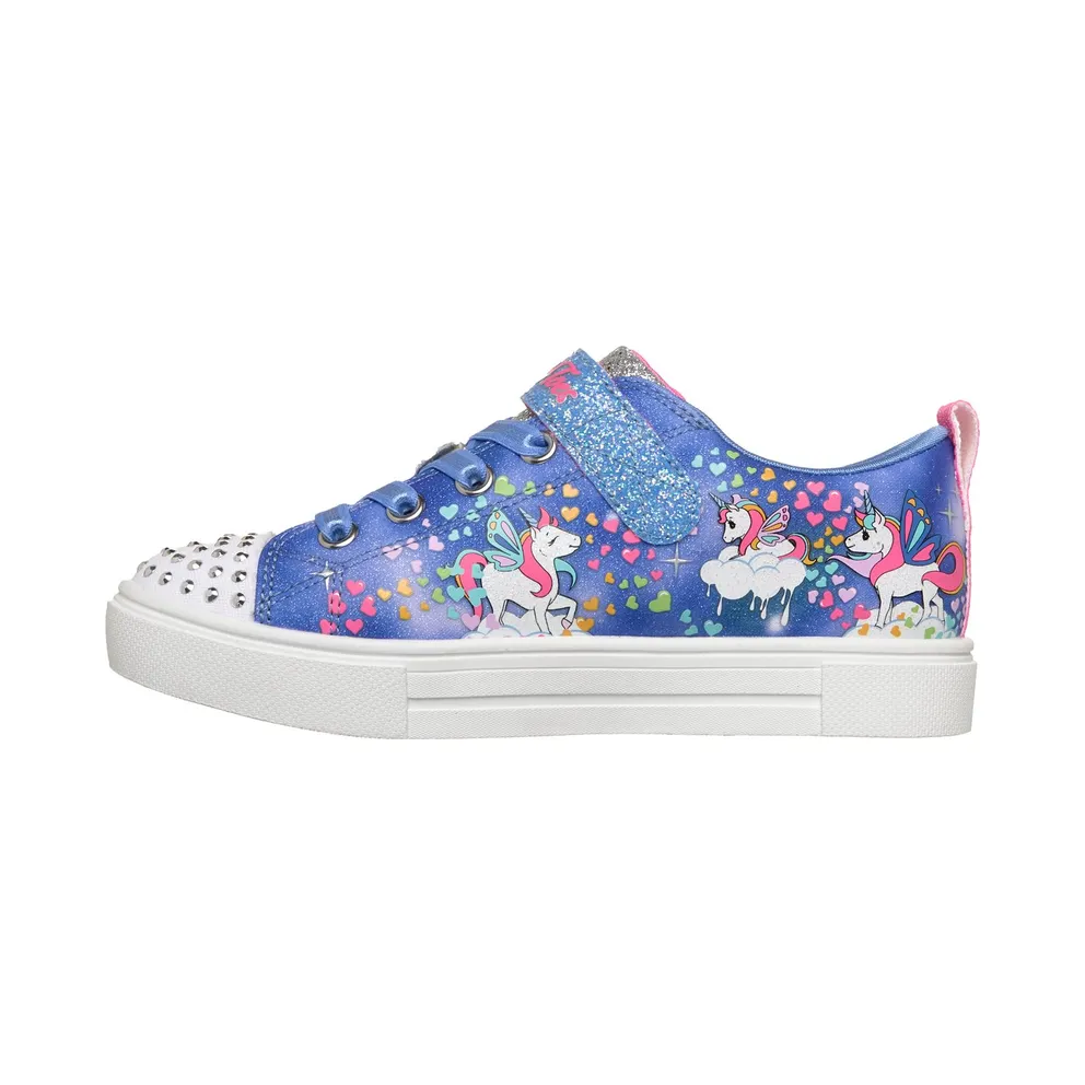 Skechers Twinkle Toes: Twinkle Sparks “Unicorn Wonderland Sneaker Blue” (314468LBLMT)