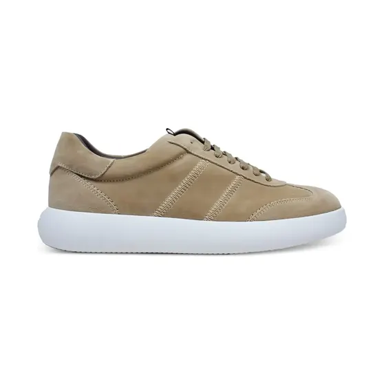 Brioni Leren sneakers met stiksel – Beige (QHLW0LO97089400)