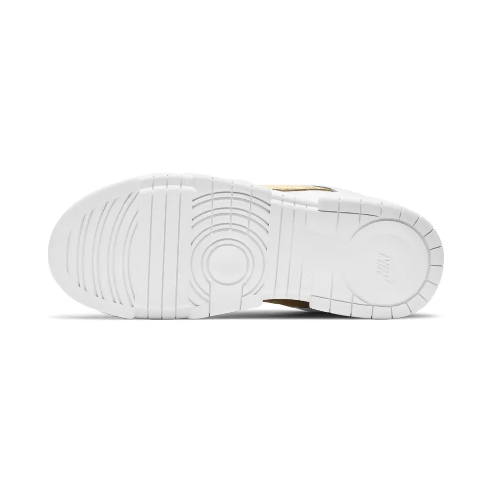 Nike Dunk Low Disrupt White Metallic Gold (W) White/White-Metallic Gold (DD9676-100)