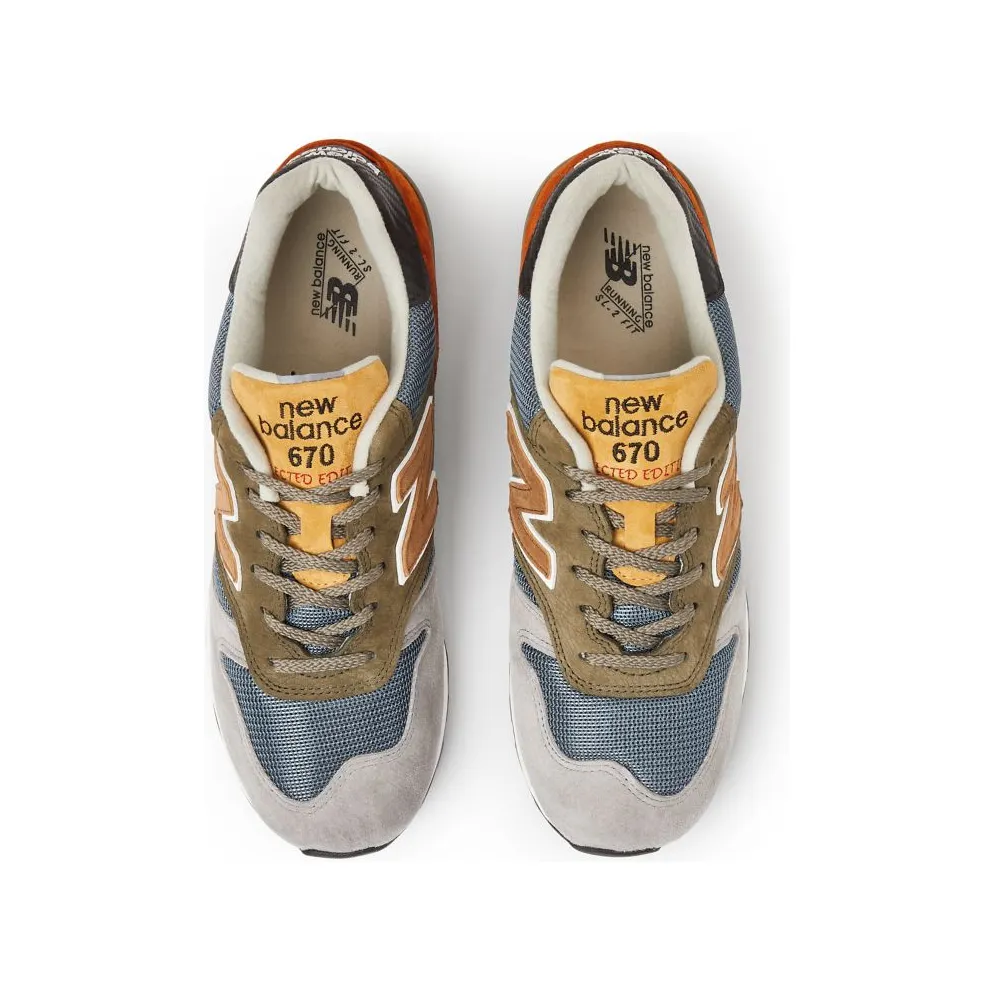 New Balance 670 MiUK Selected Edition Grey Green Blue (M670SED)