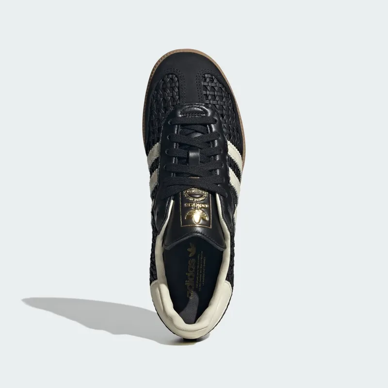adidas Samba OG in gevlochten leer (HQ9282): zwart met structuur in plaats van kleur (2)