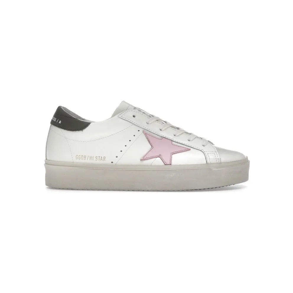 Golden Goose Hi Star White Pink Silver (GWF00118.F006872.12170)