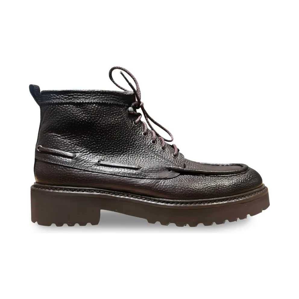 CALCE Schnürstiefel mit Profilsohle – Brown (X1714MARRN)