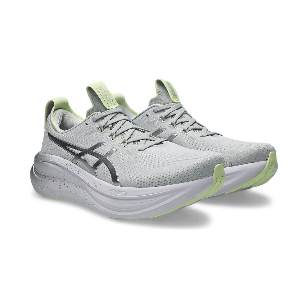 ASICS GEL-NIMBUS 28 PLATINUM “Platinum / Glow Green” (1011C310-020)