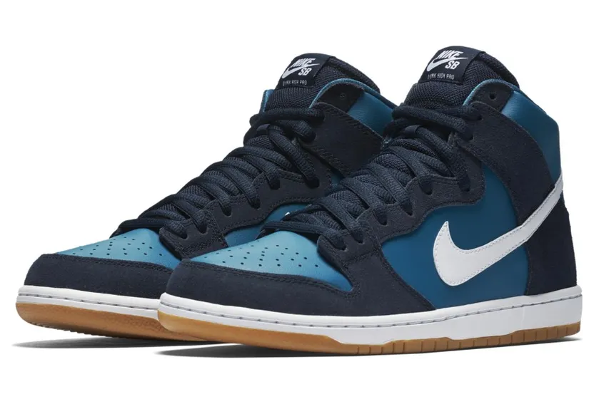 Nike SB Dunk High ‘Industrial Blue’ Obsidian/Industrial Blue-White (854851-414)
