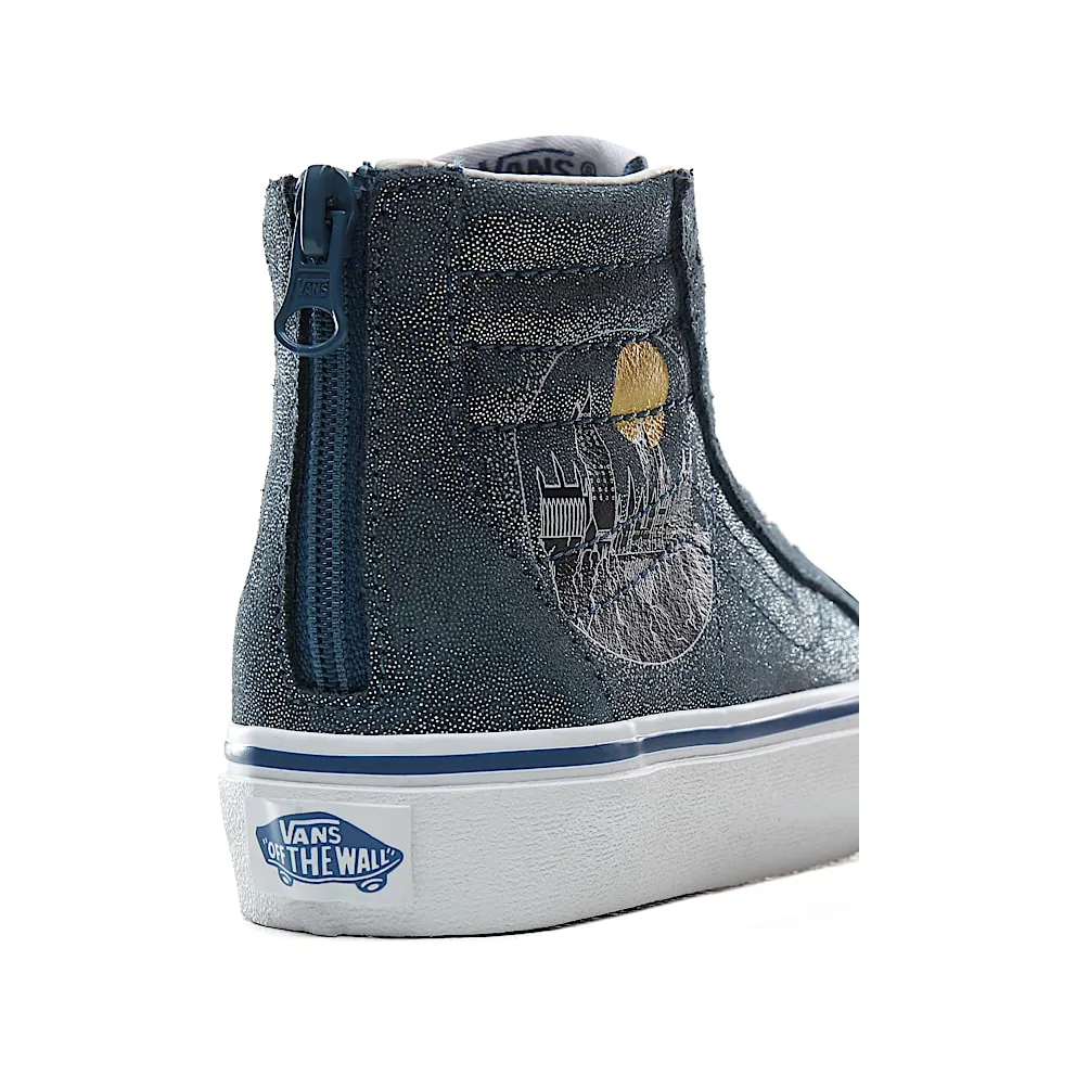 Vans Sk8-Hi Zip Harry Potter Hogwarts Castle (PS) Hogwarts/Metallic (VN0A4BUXV3R)