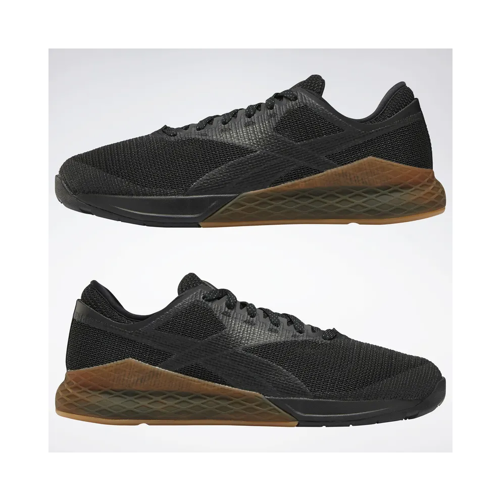 Reebok Nano 9 Black Gum Black/True Grey 7-Reebok Rubber Gum 03 (Other Brands Other)