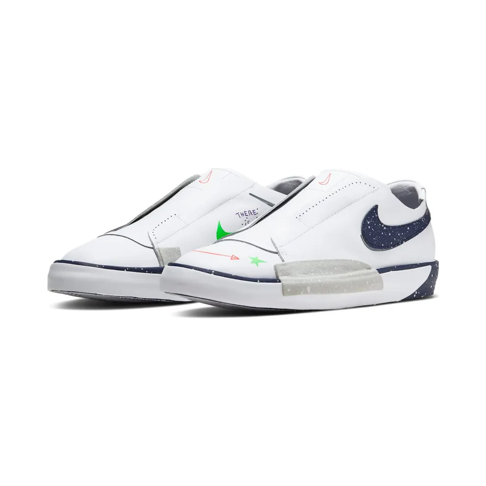 Nike Blazer Low Slip Planet of Hoops White/Midnight Navy (CW2619-141)