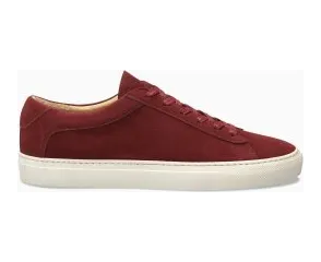 KOIO Women’s Low Top Ruby Red Suede Capri Red (CARU)
