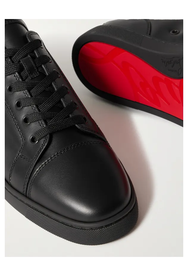 Christian Louboutin Louis Junior Leather Sneakers Black (3240420) (5)