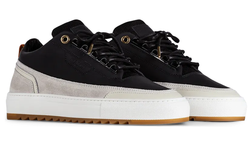 Mason Garments Firenze Mesh / Suede – Black / Creme Schwarz (SS21-2B)