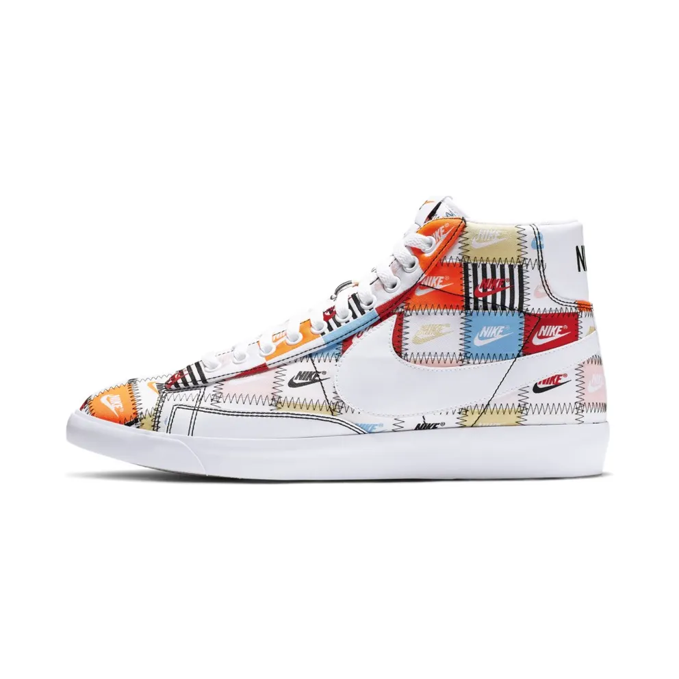 Nike Blazer Mid Patchwork White/Multi-Color (CI9887-100)