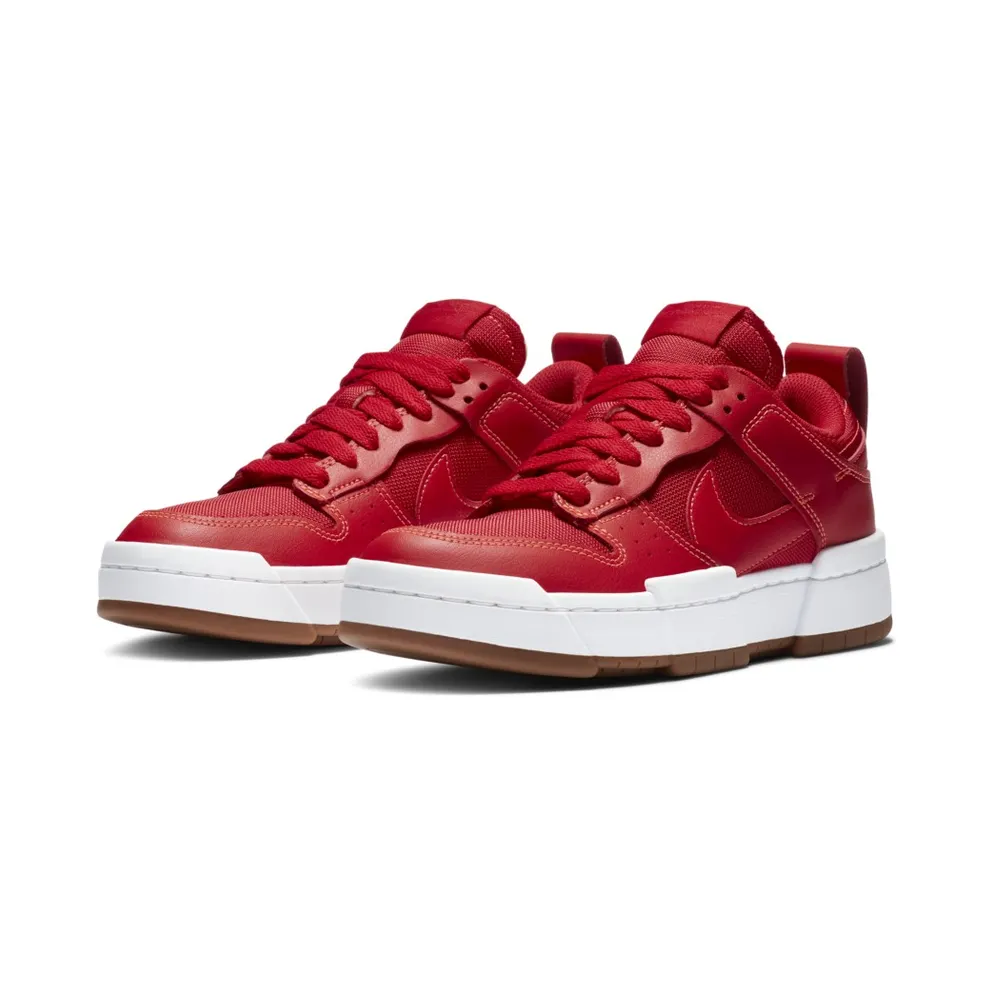 Nike Dunk Low Disrupt Red Gum (W) Gym Red/Summit White-Gum Medium Brown (CK6654-600)
