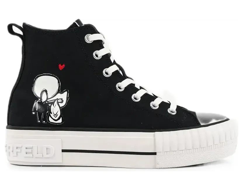 Karl Lagerfeld Kampus Max High-Top-Sneakers – Schwarz (KL60456A900)