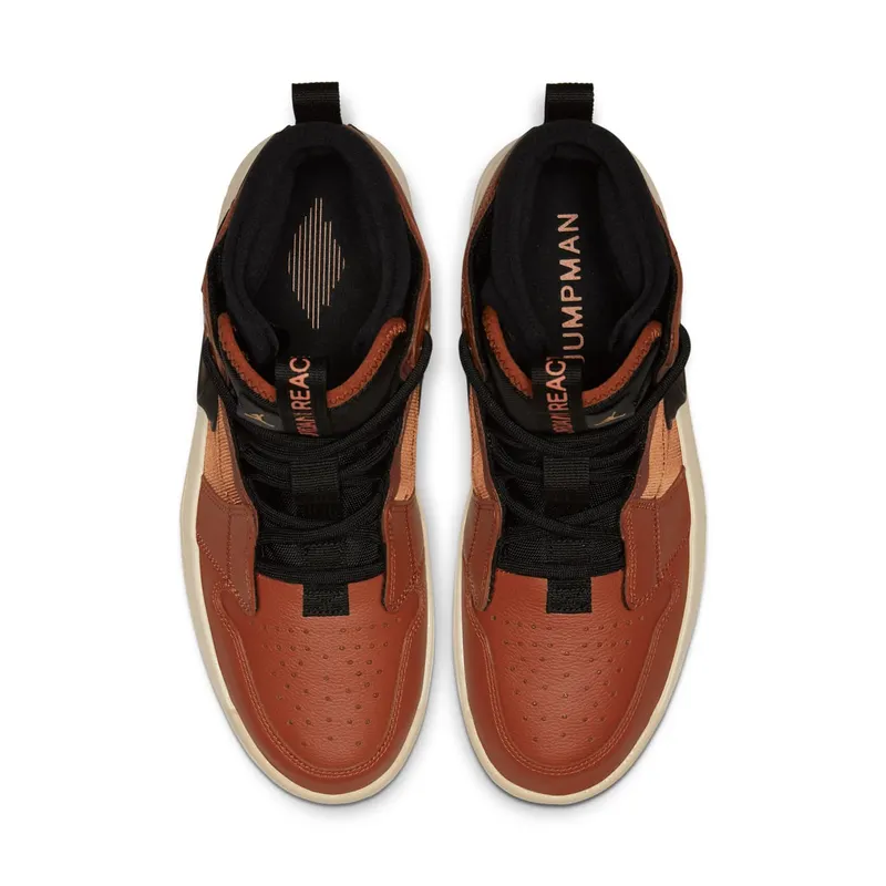 Jordan 1 High React Brown Brown/Black-Sail (AR5321-200)