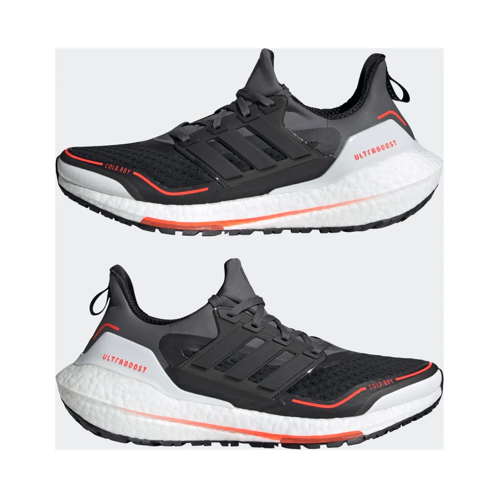 adidas Ultraboost 21 COLD.RDY Grey Five / Core Black / Solar Red (GV7122)