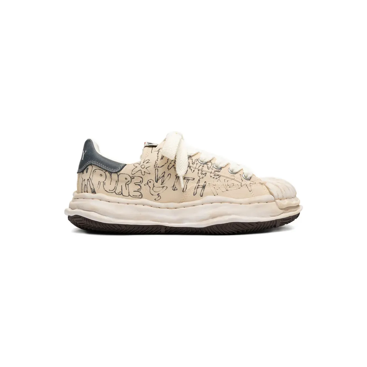 Maison MIHARA YASUHIRO Blakey OG Sole sneakers – Beige (A16FW730)