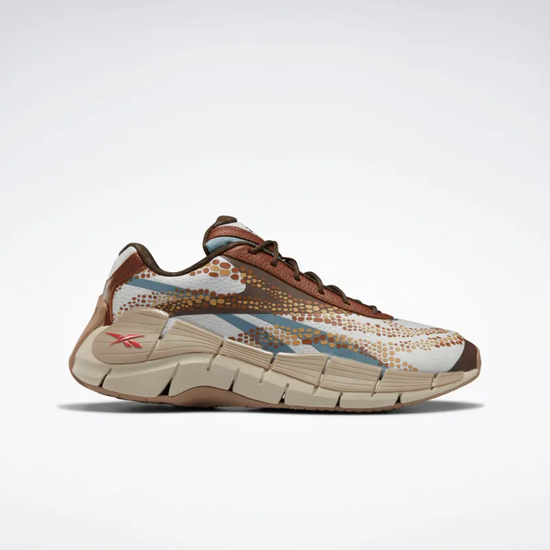 Reebok Jurassic World Zig Kinetica 2.5 Stark Grey / Peat / Grizzly Brown (HQ6263)