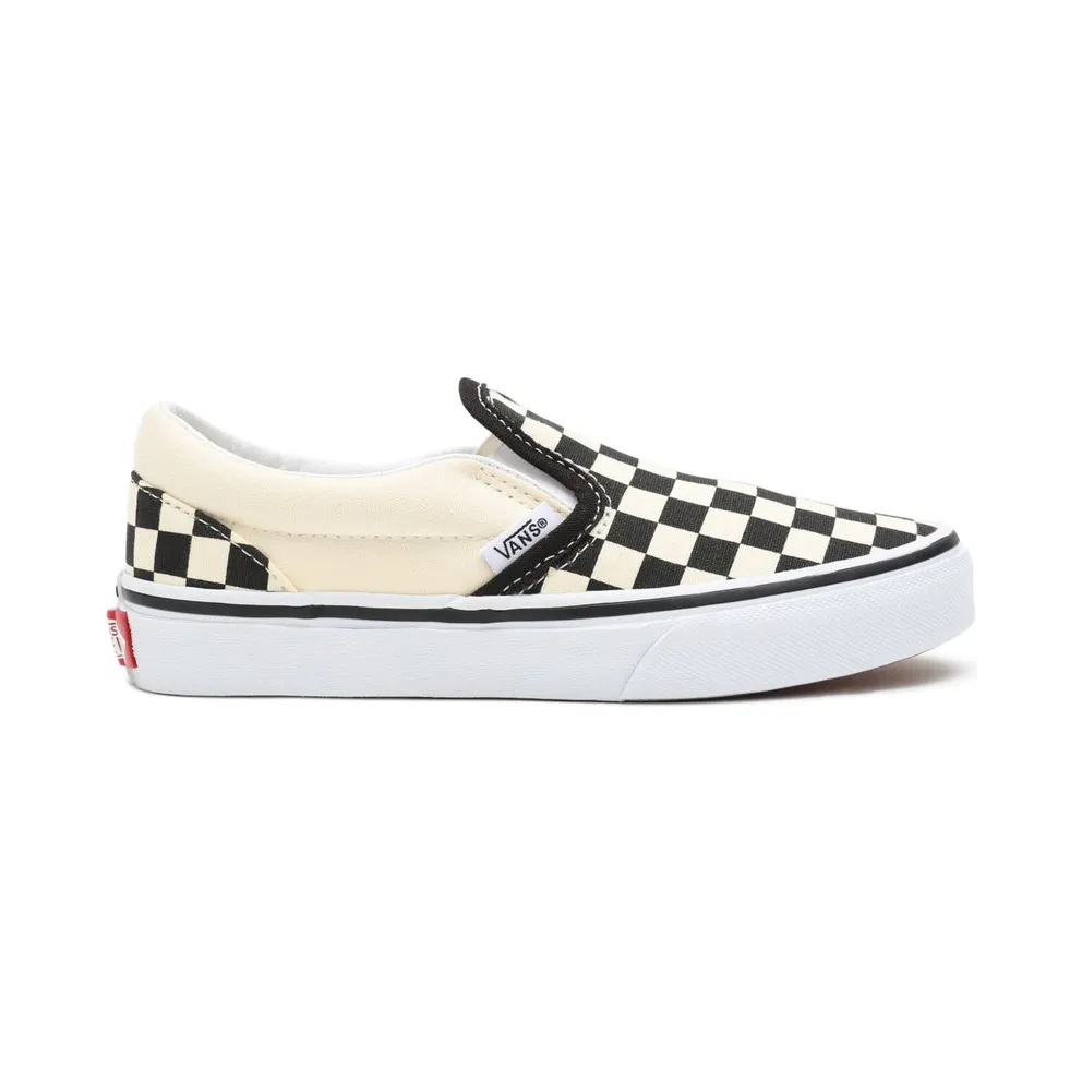 Vans Classic Slip-On Checkerboard (PS) Black/White (VN000ZBUEO1)