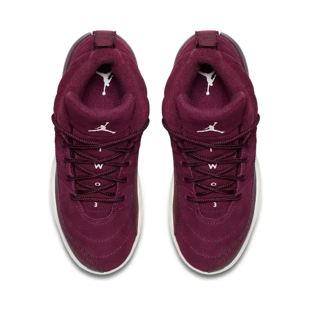 Jordan 12 Retro Bordeaux (PS) Bordeaux/Sail-Metallic Silver (151186-617)