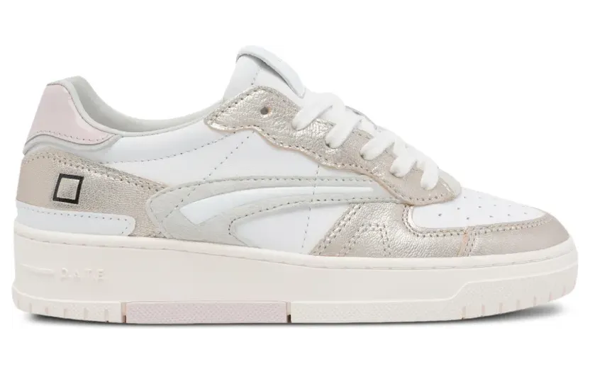 D.A.T.E. Torneo Pure gelamineerde sneakers – Wit (W441TPLMWM)