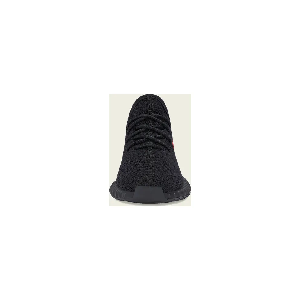 adidas Yeezy Boost 350 V2 Black Red (Kids) Black/Black/Red (GZ8655)