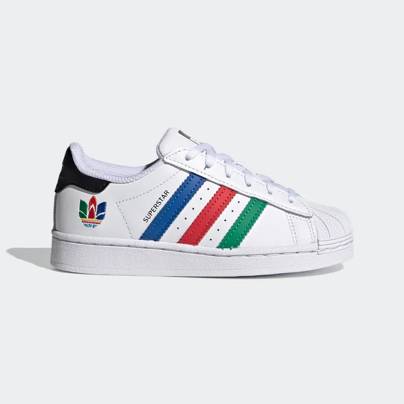adidas Superstar Cloud White / Green / Core Black (FW5238)