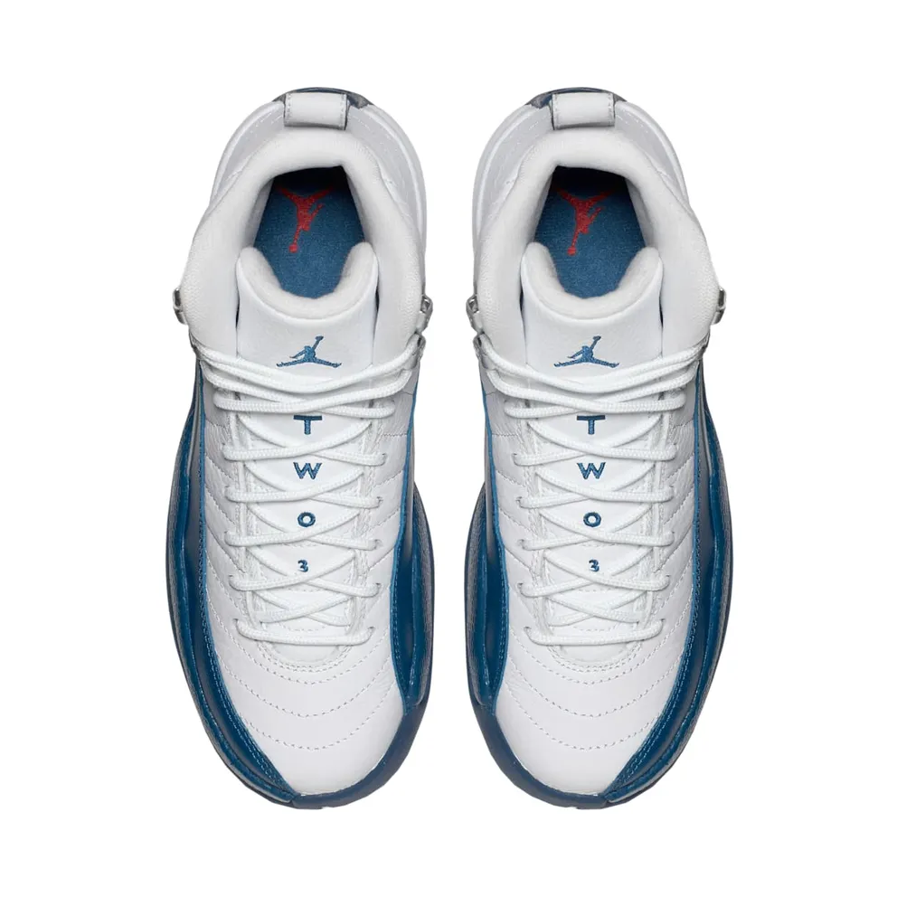 Jordan 12 Retro French Blue 2016 (GS) White/French Blue-Metallic Silver-Varsity Red (153265-113)