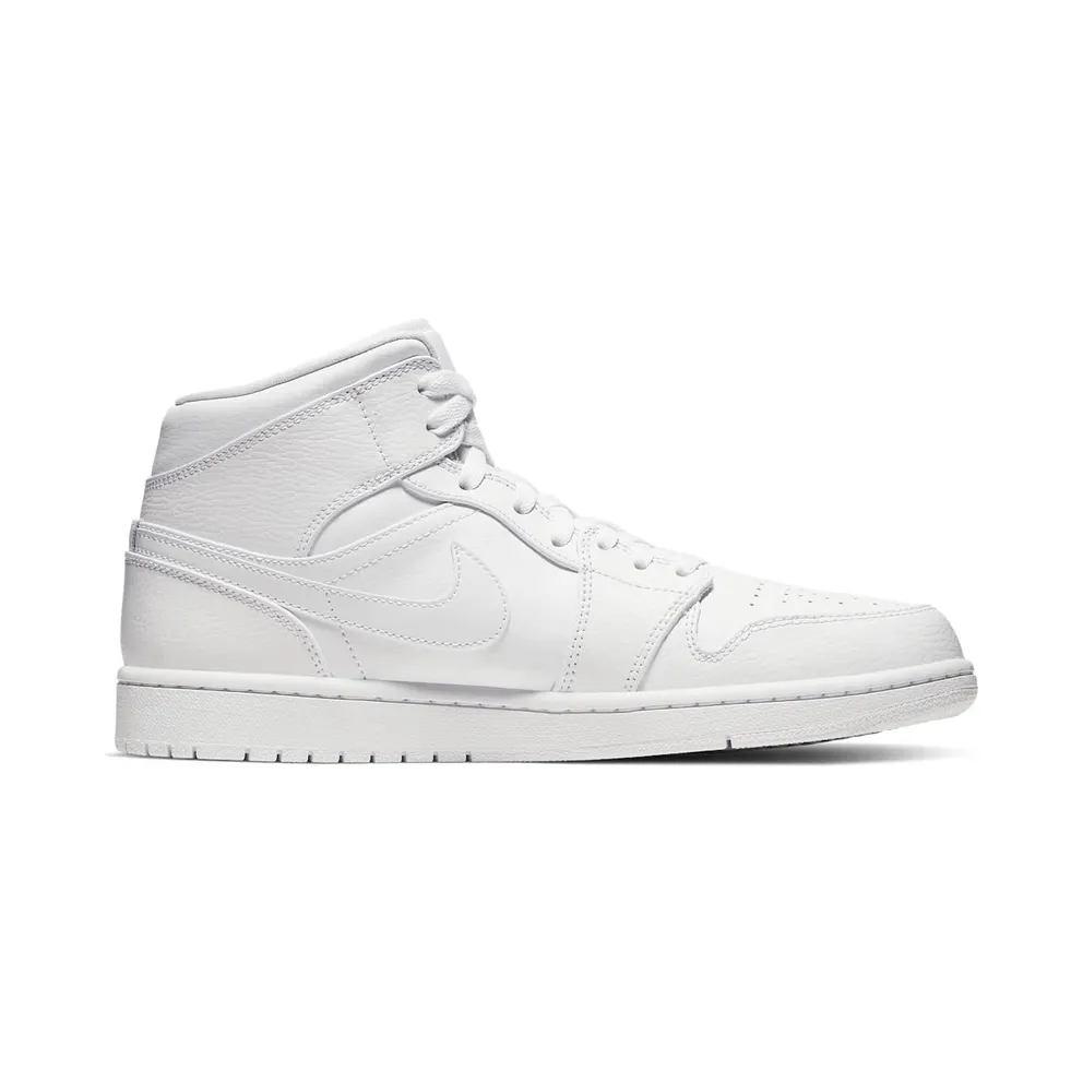 Jordan 1 Mid Triple White (2020) White/White (554724-126)