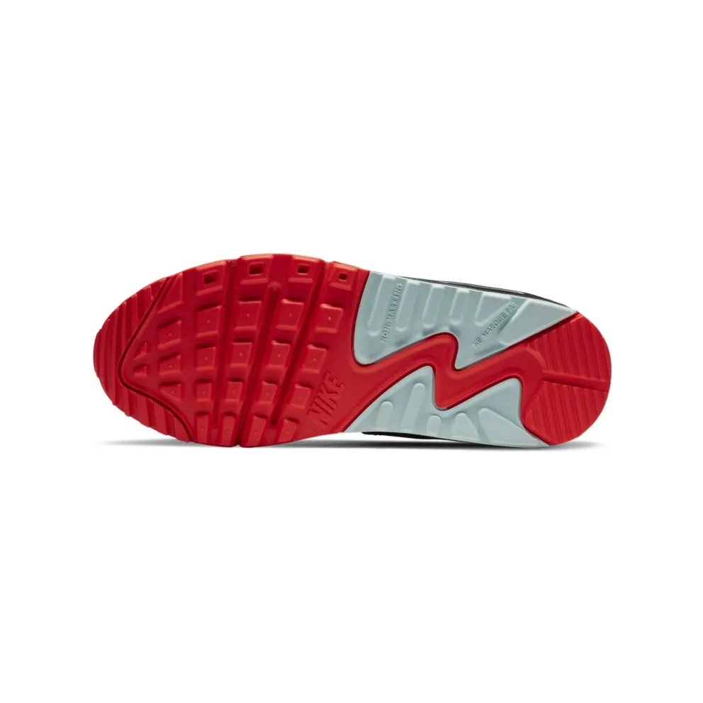 Nike Air Max 90 Black Bright Crimson Glacier Ice (GS) Black/Bright Crimson-Glacier Ice-Multi-Color (CZ8144-001)