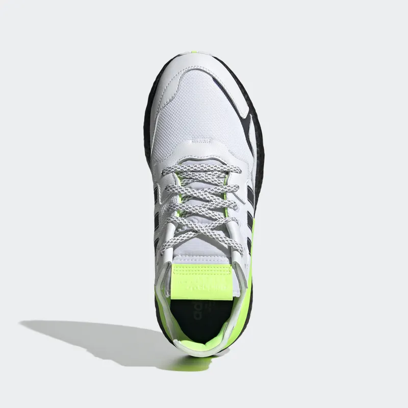 adidas Nite Jogger Cloud White Signal Green Cloud White/Core Black/Signal Green (EG6749)
